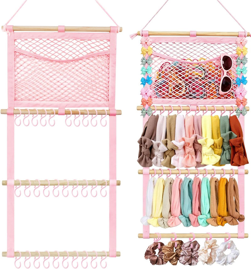 Headband Holder Hair Bows Organizer for Baby Girls Nursery Decor