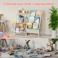 3 Tier Kids Bookshelf and Toy Storage, Burlywood