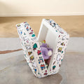 Portable Foldable Toddler Travel Cot – Air Layer Fabric Soft Foam Floor Cushion with Raised Sides, No Assembly, Washable Cover, Cream