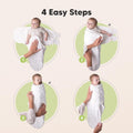 Newborn Swaddles with Zippers, 3Pk Baby Swaddle (Aspire, 0-3M)