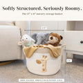 Giraffe Baby Storage Basket, Woven Cotton Rope Nursery Bin, 15X11 In