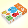 Wooden Magnetic Fishing Game, ABC Alphabet Color Sorting Puzzle