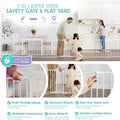 192-Inch Super Wide Adjustable Baby Gate and Play Yard, 4-In-1, Bonus Kit, 4 Count (Pack of 1