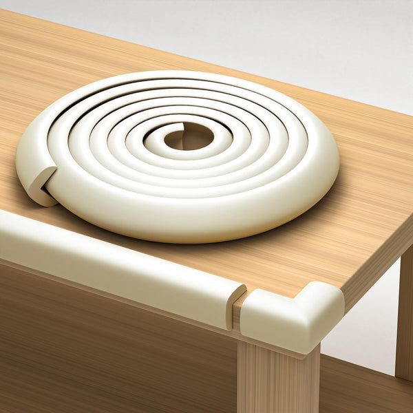 Furniture Edge and Corner Guards, 6.2M Foam Cushion, 8 Adhesive, White
