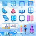 Diamond Magnetic Building Blocks for Kids - Princess Castle Magnetic Tiles Toys for 3-8 Year Old Girls & Boys - 3 4 5 6 Year Old Girl Birthday Xmas Gifts - STEM Educational Toys for Creative Play