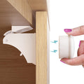 12 Pack Child Safety Magnetic Cabinet Locks with 2 Keys, No Drill Baby Proofing Drawer Locks for Baby Safety, Invisible Adhesive Magnetic Cupboard Locks for Kitchen Cabinet and Drawers