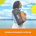 Pop 'N Sit Portable Booster, Indoor/Outdoor Use, Floor Seat with Feeding Tray, Grey, 6 Mos - 3 Yrs