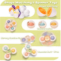 Baby Toys for 6 to 12 Months,7 In-1 Montessori Sensory Toys for Toddlers 1-3,Baby Blocks, Stacking Blocks Rings, Matching Eggs, Suction Cup Spinner,Stacking Cups, for Toddler Gift