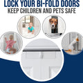 Complete Deluxe Bi-Fold Door Lock, 2 Pack by