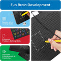 Double-Sided Magnetic Drawing Board, ABC Tracing Toy Ages 3+