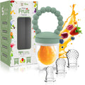 O’Doe Fruit Feeder | Baby Fruit Feeder Pacifier with 1 Feeders and 3 Nipples | Bpa-Free, Baby Food Feeder and Fruit Teether for Babies | Silicone Pacifier and Teething Soother | Ideal for Baby Feeding