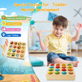 Wooden Magnetic Fishing Game for Kids Toddlers, Montessori Toys, Preschool Educational Learning Toys, Gifts for 3 4 5 Years Old Boys Girls, Travel Items for Kids
