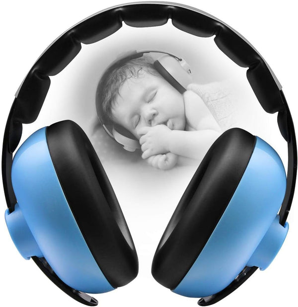 Baby Ear Protection Noise Cancelling Headphones for Babies for 3 Months to 3 Years (Blue)