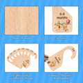 The Pooh Bear Baby Closet Dividers, Baby Clothes Organizer for Baby Nursery Decor Wooden Hanger for Newborn Baby Stuff from 0-24+ Months