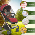 Mosquito Net, Baby Net for Stroller, Visible Breathable Mesh Strollers Cover Bug Netting for Bassinet, Pack N Play,Car Seat, Camping Travel Gear (Black)