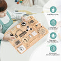 Montessori Large Busy Board, Wooden Sensory Toys for Children