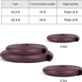 Baby Proofing Edge Corner Guards, Child Safety Furniture Bumper, Table Protectors, 3M Pre-Taped Corners, Safe Edge Corner Cushion (Brown, 20.4Ft)