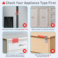 2 Pack Fridge Lock, Freezer Latch Locks Child Safety, 3M Adhesive Hold