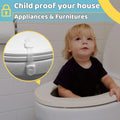 10 Pack Baby Proof Cabinet Locks, Child Safety Drawer Locks with 6 Extra 3M Adhesives, Childproof Cabinet Strap Locks for Drawers, Cupboards, Refrigerators, Adjustable No Drilling