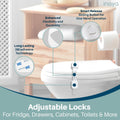 Complete Baby Proofing Kit - Child Safety Hidden Locks for Cabinets & Drawers, Adjustable Safety Latches, Corner Guards and Outlet Covers - Baby Proof Pack to Keep Your Child Safe at Home