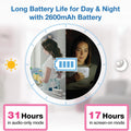 VM924 Pan & Tilt Video Baby Monitor, 5" LCD Screen, up to 17 Hrs Video Battery Life, Plug & Play, 1.33X Zoom, Night Vision, up to 1000Ft Range, Soothing Sounds, 2-Way Talk, Secured Transmission
