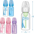 Options+ Slow Flow Preemie and Newborn Anti-Colic Bottle Set with 4Oz Bottles and Happypaci