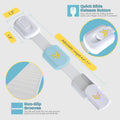 10 Pack Baby Proof Cabinet Locks, Child Safety Drawer Locks with 6 Extra 3M Adhesives, Childproof Cabinet Strap Locks for Drawers, Cupboards, Refrigerators, Adjustable No Drilling