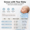 Organic Cotton Baby Swaddle Blanket Newborn Swaddle Sack, Swaddler 7-14 Lb