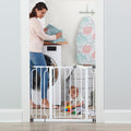 Easy Step 38.5-Inch (97.75Cm) Extra Wide Baby Gate, Award Winning Brand, Includes 6-Inch (15.25Cm) Extension Kit, 4 Pack Pressure Mount Kit and 4 Pack Wall Mount Kit