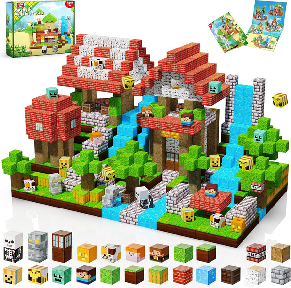 200 Pieces Magnetic Blocks Forest Castle