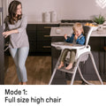Smartclean Trio Elite 3-In-1 Convertible Baby High Chair, Toddler Chair, and Dining Booster Seat-Slate