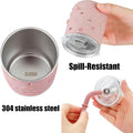 Stainless Steel Baby Feeding Set | 2 Divided Suction Plates, 2 Spill-Proof Straw Cups with Silicone Sleeves, 2 Forks & 2 Spoons | Toddler Utensils for Baby Led Weaning, Bpa-Free