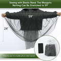 Mosquito Net, Baby Net for Stroller, Visible Breathable Mesh Strollers Cover Bug Netting for Bassinet, Pack N Play,Car Seat, Camping Travel Gear (Black)