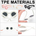 2Pcs Flower Baby Girl Polarized Sunglasses with Strap