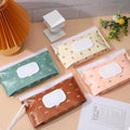 4 Pack Portable Refillable Baby Wipes Dispenser, Boho Style Rectangular EVA Wipes Case, Multicolor