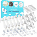 Complete Baby Proofing Kit - Child Safety Hidden Locks for Cabinets & Drawers, Adjustable Safety Latches, Corner Guards and Outlet Covers - Baby Proof Pack to Keep Your Child Safe at Home