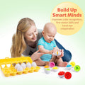 Matching Eggs 12 Pcs Set Color & Shape Recoginition Sorter Puzzle
