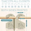 Wooden Baby Clothes Dividers by Size for Neutral Nursery & Closet Decor