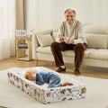 Portable Foldable Toddler Travel Cot – Air Layer Fabric Soft Foam Floor Cushion with Raised Sides, No Assembly, Washable Cover, Cream