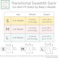 Transitional Swaddle Sack, Cotton, Tiny Arrows, 3-6Mo