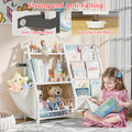 3 Tier Kids Bookshelf and Toy Storage, White