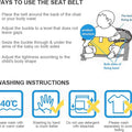 Baby Harness Seat for High Chair - Portable Universal Infant Feeding Safety Belt with Adjustable Straps, Foldable Washable Toddler Booster Harness for Travel, Shopping Cart & Restaurant (Khaki)