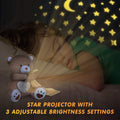 Rechargeable Sleep Soother Heartbeat Dreamy Bear, Baby Cry Sensor Lullabies & White Noise Machine, Nursery Decor Night Light Projector, Toddler Crib Sleeping Aid Baby Shower Gifts Teddy