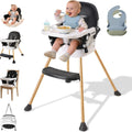 High Chairs for Babies and Toddlers, Portable Baby High Chair Adjustable