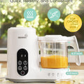 Baby Food Maker, Steamer & Blender Food Processor, White