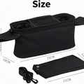 Universal Stroller Organizer with Insulated Cup Holder Detachable Phone Bag & Shoulder Strap, Strollers,Fits for Uppababy Baby Jogger Britax Strollers,New Moms Baby Gifts (Pink)