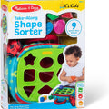 K’S Kids Take-Along Shape Sorter, 9 Textured Building Blocks & Soft Sensory Activity Bag, Montessori-Inspired Baby Toys for Toddlers, Preschool Learning Toys for Babies 9 Mo. & Up