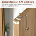 over the Door Organizer 4 Pockets Hanging behind Door Storage, White