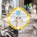 10 Pack Baby Proof Cabinet Locks, Child Safety Drawer Locks with 6 Extra 3M Adhesives, Childproof Cabinet Strap Locks for Drawers, Cupboards, Refrigerators, Adjustable No Drilling