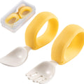 Toddler Utensils Set, Baby Forks & Spoons with Silicone Handle